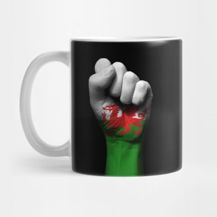 Flag of Wales on a Raised Clenched Fist Mug